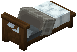 Dark Oak Fancy Bed