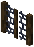 Chain Link Dark Oak Fence Gate